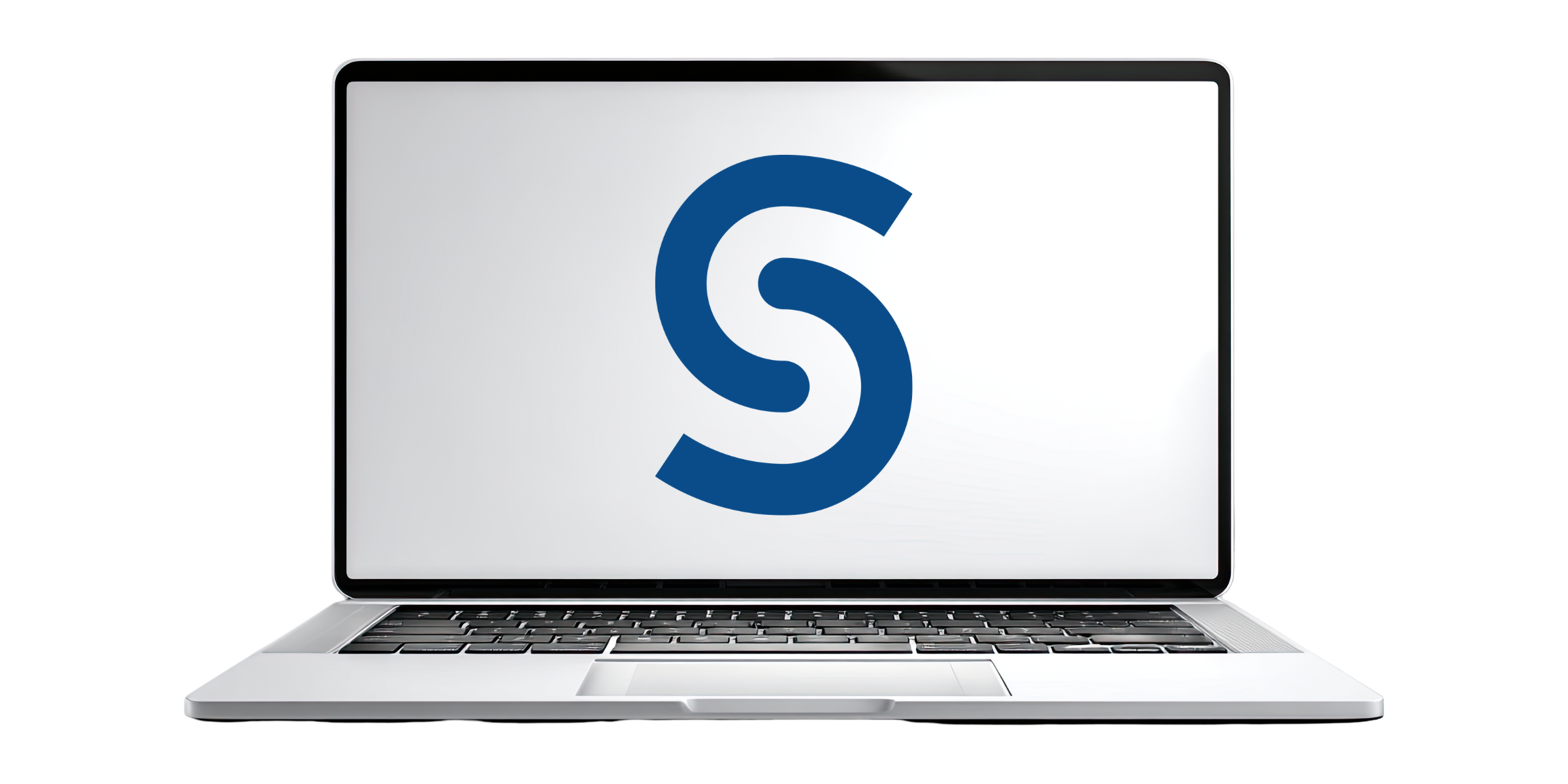 S on laptop screen